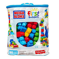 MEGA BLOKS 美高 DCH63 积木玩具（80粒、原色，大颗粒）+托马斯 12色 油画棒