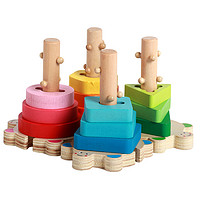 早教益智玩具 积木套柱  1-3岁 