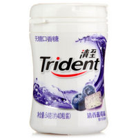 Trident 清至 无糖口香糖 清香蓝莓 54克约40粒*10件