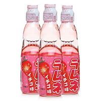 限华南：Hata 哈达 波子汽水饮料 200ml草莓味*3瓶