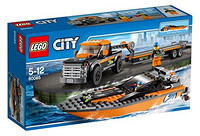 LEGO 乐高 60085 城市系列 4X4赛艇运输车