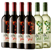 Latin Vid 拉丁神话 赤霞珠、长相思-红、白葡萄酒750ml*6瓶