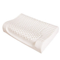 移动端：胜伟 床品家纺 超大颗粒按摩舒适柔软天然乳胶枕头 60*40cm