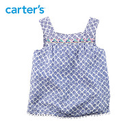 Carter's 235G332 蓝色印花背心*3件