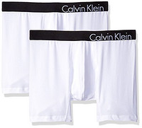 限尺码：Calvin Klein 男士盒装平角速干内裤2条装