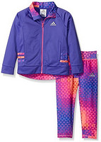 限2T码：adidas 阿迪达斯 女童运动套装