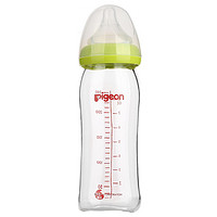 Pigeon 贝亲 AA70 宽口径玻璃奶瓶240ml（绿色）