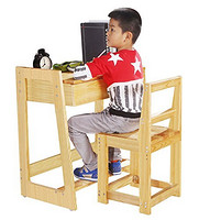NMDS 诺曼迪诗 儿童松木学习桌椅