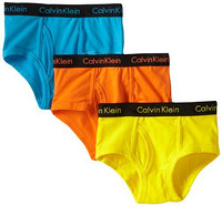 Prime会员专享：Calvin Klein Briefs 男童内裤3件装