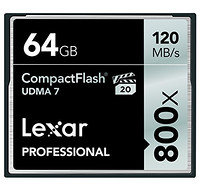 Lexar 雷克沙 Professional 800x 64GB CF存储卡