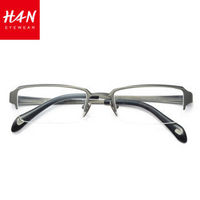 HAN 汉代 HD4830 商务纯钛半框眼镜架+防蓝光镜片
