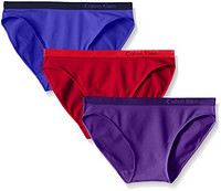 Calvin Klein Pure Seamless Bikini Panty 女士内裤 3条装 S码
