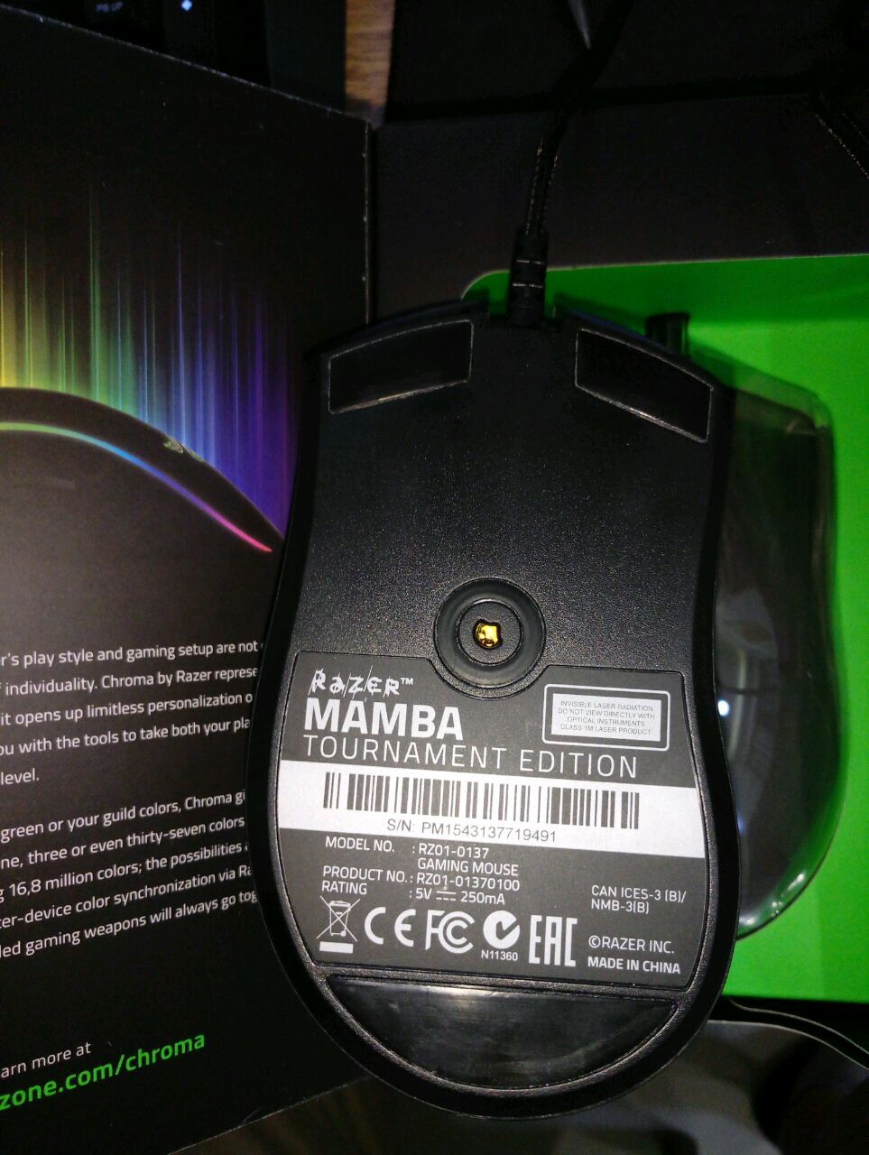 二手数码#razer 雷蛇 mamba 曼巴眼镜蛇 5g 幻彩无线