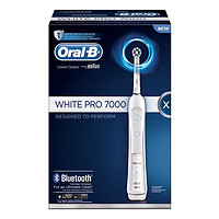 BRAUN 博朗 欧乐Oral-B蓝牙旗舰版Pro7000成人电动牙刷 白色
