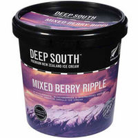 限PLUS会员：DEEP SOUTH 新西兰 深南香草/多重莓果/太妃糖味冰淇淋 950ml  多味可选