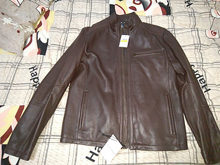 AN Smooth Leather Moto Jacket 男款羊羔皮夹