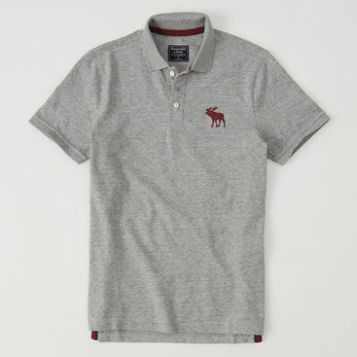 Abercrombie & Fitch 195408 AF 男士 标识款弹力 Polo 衫