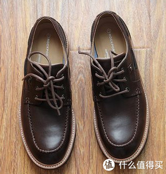 ROCKPORT 乐步 Union Street Boat 真皮男士休闲鞋