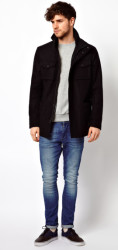 Levi's 李维斯 Melton 男士羊毛外套