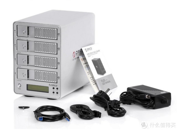 Orico 奥睿科 9548Rus3-c 外置硬盘盒(USB3.0、4盘位、RAID、脱机拷贝)