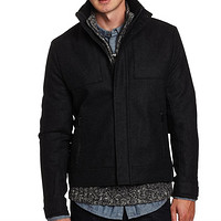 大码福利：Calvin Klein Sportswear Patterned Bomber Jacket 100%纯羊毛 男士短款夹克