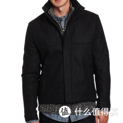 大码福利：Calvin Klein Sportswear Patterned Bomber Jacket 100%纯羊毛 男士短款夹克