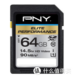 Prime可提前购：PNY 必恩威 Elite Performance UHS-1 64GB SD存储卡（读95M/s、写65M/s）