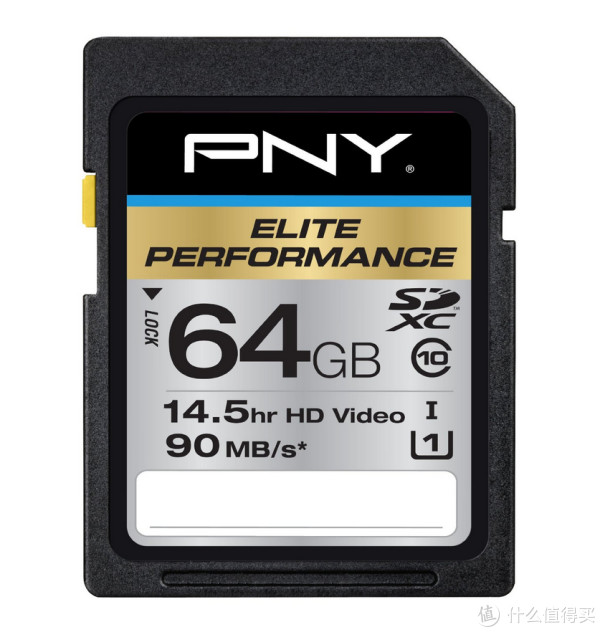 Prime可提前购:PNY 必恩威 Elite Performance UHS-1 64GB SD存储卡(读95M/s、写65M/s)