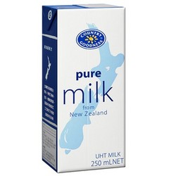 COUNTRY GOODNESS 田园 新西兰进口 全脂牛奶 250ML*6