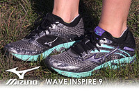 MIZUNO 美津浓 Wave Inspire 9 女款次顶级避震跑步鞋