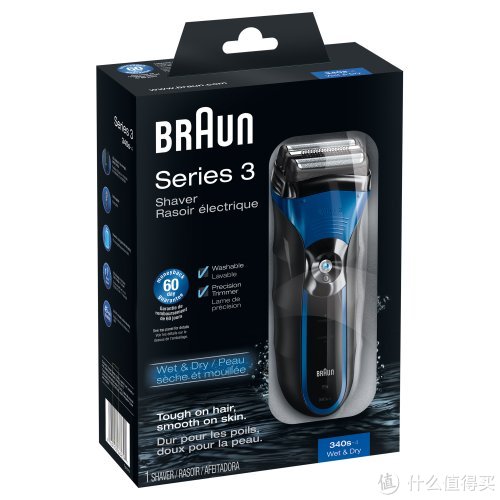 新补货：BRAUN 博朗 3 Series 新3系 340S-4 干湿两用 电动剃须刀