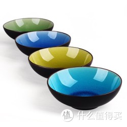 IJARL 亿嘉 F121B011 7英寸冰裂釉圆碗4件套装