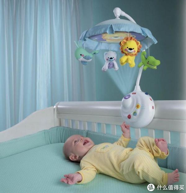 Fisher Price 费雪 N8849 可爱动物 两用声光床铃