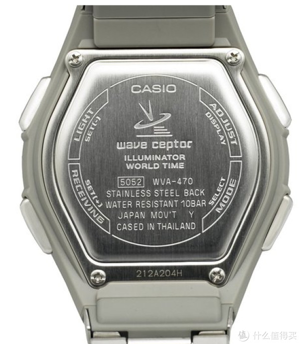 CASIO 卡西欧 Waveceptor WVA470DJ-1ACF 男士太阳能腕表(日本2局电波、双显)