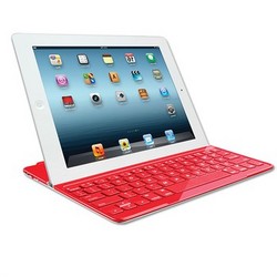Logitech 罗技 iPad无线蓝牙超薄键盘 红色