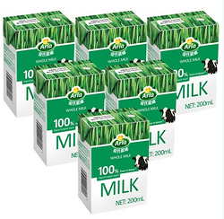 Arla 爱氏晨曦 全脂牛奶200ml (德国进口 盒）*6