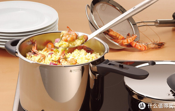 WMF 完美福 Perfect Plus 系列 德产 8.5Qt./8L 不锈钢压力锅(附带孔蒸屉)