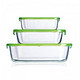 Luminarc 乐美雅 G5196 乐宜厨玻璃保鲜盒长方形3件套