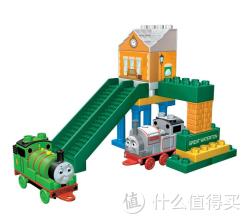 MEGA BLOKS 美高 积木拼插玩具 The Great Waterton 小火车在沃特顿