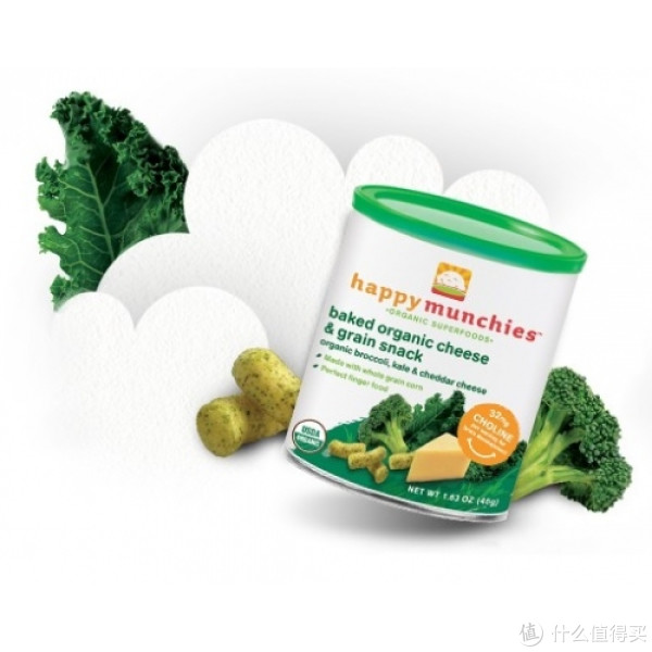 HAPPYBABY 禧贝 Munchies Baked 花椰菜奶酪脆条 46g*6罐