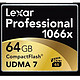 Lexar 雷克沙 Professional 1066x CF存储卡 64GB（1066x、155MB/s写入、UDMA 7）