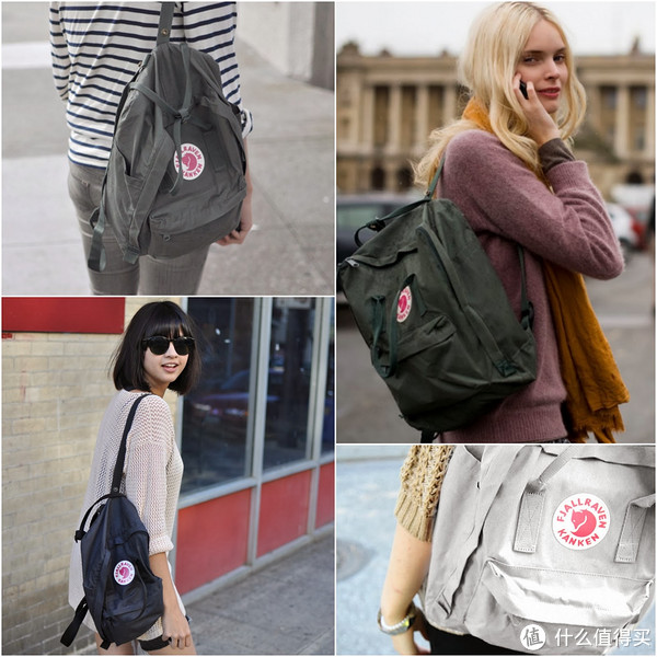 Fjallraven 北极狐 Kanken Classic 双肩背包 海军蓝色