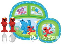 凑单品：Munchkin 麦肯齐 Sesame Street Dining Set 芝麻街 儿童餐具套装
