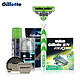 Gillette 吉列 锋速3敏锐刀架(1刀头4刀片)+剃须泡50g+剃须架