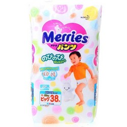 Merries 花王 加大号XL38片 拉拉裤