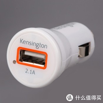 Kensington 肯辛通 K39689 USB车载充电器（2.1A、白色）