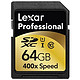 Lexar 雷克沙 Professional 400x SDXC UHS-I 存储卡 64GB