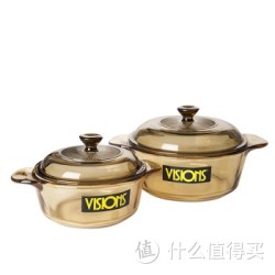 康宁 VISIONS 0.8L+1.25L VS-384/CN 晶彩透明锅