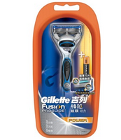 Gillette 吉列 锋隐超顺电动刀架(1刀头) +刀片（4刀头）+剃须泡沫210g