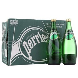 Perrier 巴黎水 原味天然含汽矿泉水 750ml*12 